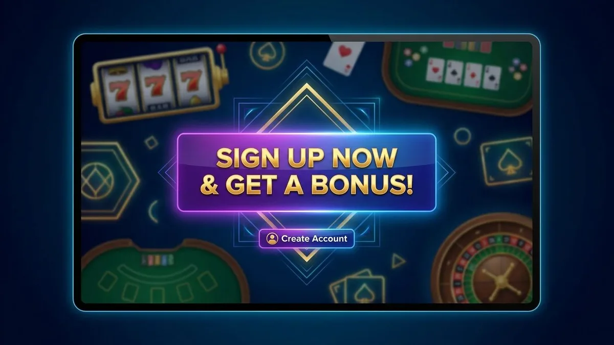 Sign up with bonus
